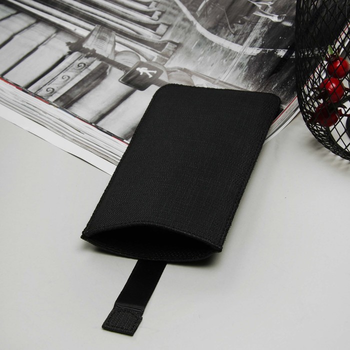 Чехол с ремешком "Norton" для телефона, размер G, цвет чёрный