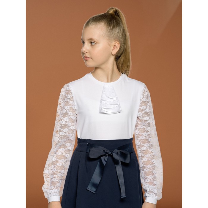 

Джемпер для девочек, рост 146 см, цвет белый