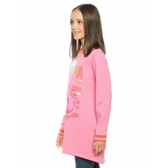 фото Толстовка для девочек, рост 140 см, цвет розовый pelican