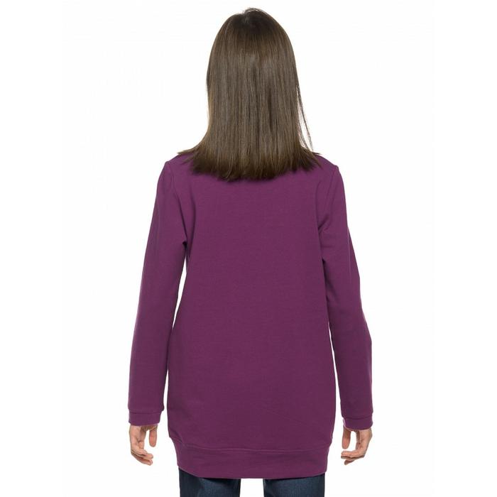фото Толстовка для девочек, рост 134 см, цвет пурпурный pelican