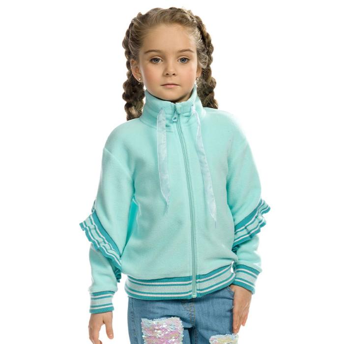 Куртка для девочек, рост 92 см, цвет бирюзовый
