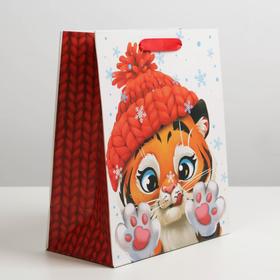 

Пакет ламинированный вертикальный «Тигруля», ML 23 × 27 × 11.5 см