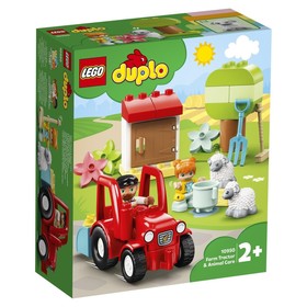 

Конструктор Lego DUPLO «Фермерский трактор и животные», 27 элементов