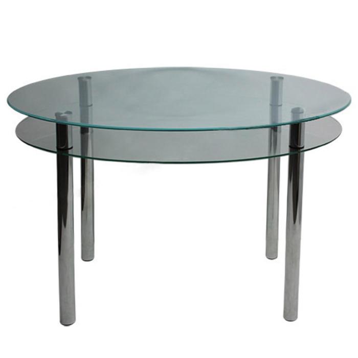 Обеденный стол «Жанна1» прозрачный, 1200 × 750 × 740 мм, стекло, триплекс 5+5 обеденный стол эдгар1 прозрачный 1150 × 660 × 740 мм стекло триплекс 5 5