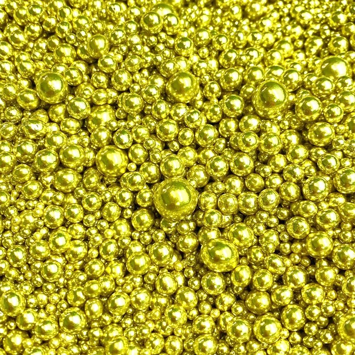 фото Рисовое драже "шарики", золото, микс, 50г кондимир