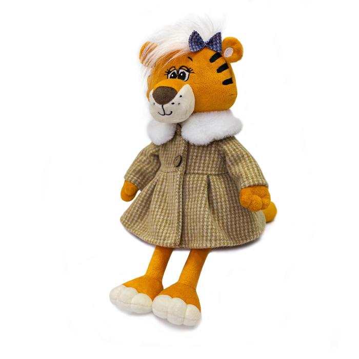 фото Мягкая игрушка «тигрица ширли в пальто», 25 см kult of toys