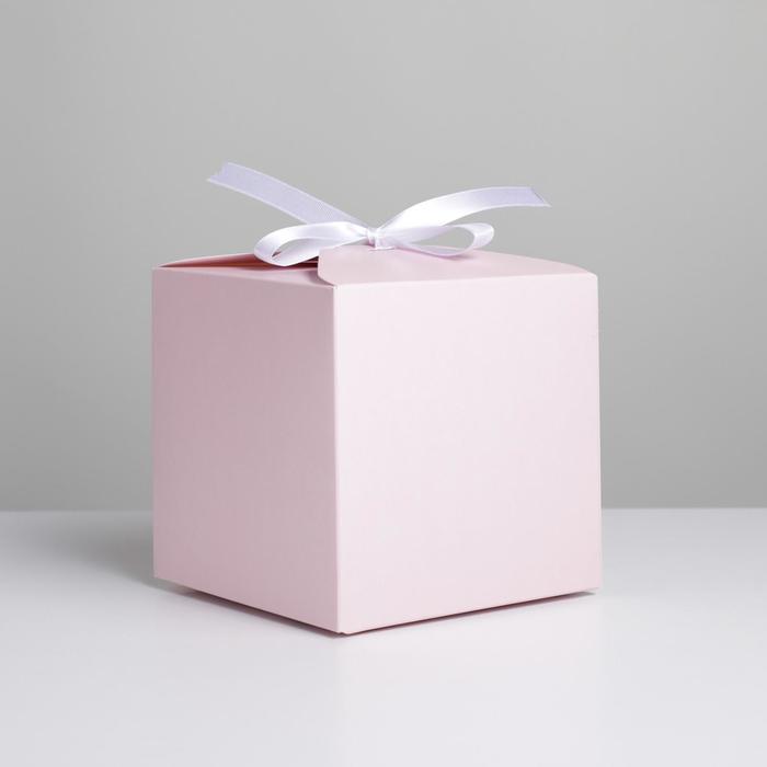 Коробка подарочная складная, упаковка, «Розовая», 12 х 12 х 12 см подарочная упаковка коробка складная новогодний подарок 12 х 33 6 х 12 см подарочная упаковка коробки