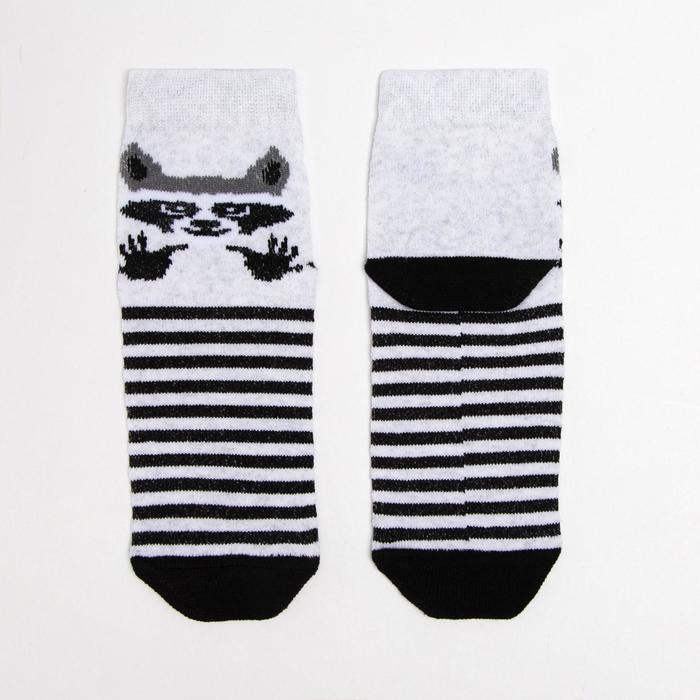 Носки детские «Енот» цвет серый, размер 16-18
