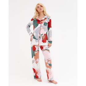 

Пижама женская (рубашка и брюки) KAFTAN "Цветы" р. 48-50
