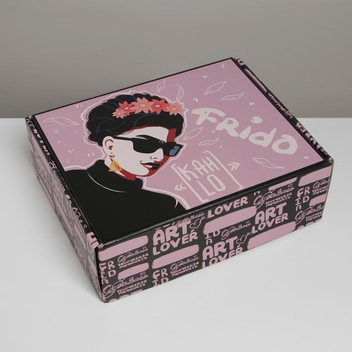 Коробка подарочная складная, упаковка, «Фрида», 27 х 21 х 9 см коробка складная фуксия 27 х 21 х 9 см
