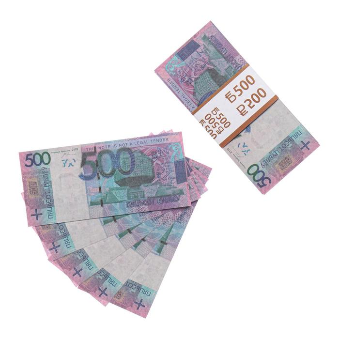 Пачка купюр 500 Беларусских рублей деньги сувенирные океюшки на день рождения пачка купюр 1000 рублей
