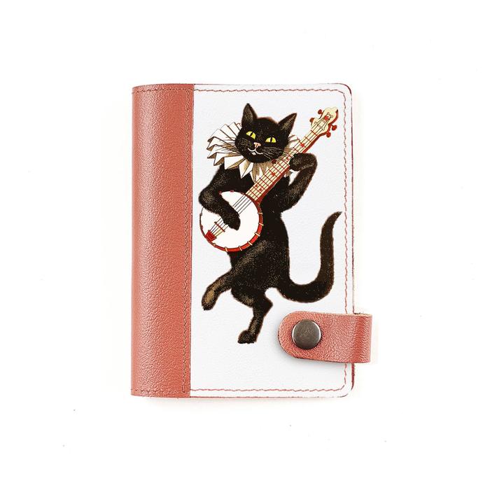 Обложка на автодокументы на кнопке комбинированная 