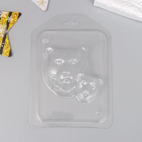 Пластиковая форма 'Тигрица с тигрёнком' 7,4х7,2 см Ош