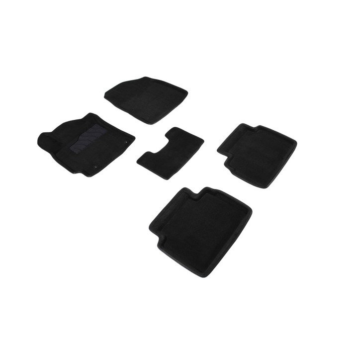 Коврики 3D для HYUNDAI ELANTRA VI, черные , комплект