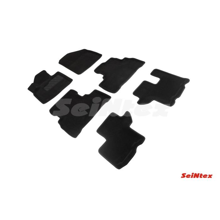 Коврики 3D для KIA Sorento Prime, 2015-2020, черные , комплект