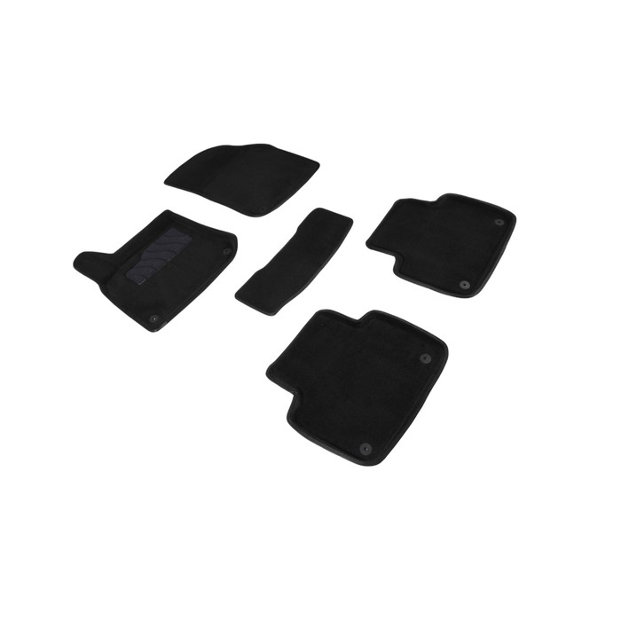 Коврики 3D для Volkswagen Touareg III, 2018-н.в, черные , комплект коврики 3d eva ромб для volkswagen touareg ii 2010 2018