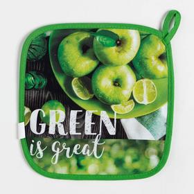 

Прихватка "Этель" GREEN 19х19см,100% х/л, ватин 250г/м2