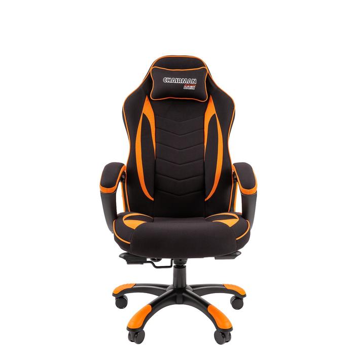 фото Игровое кресло "chairman game" 28 ткань черный/оранжевый