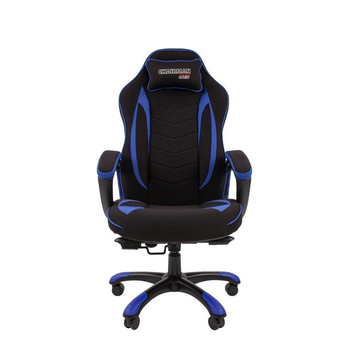 фото Игровое кресло "chairman game" 28 ткань черный/синий