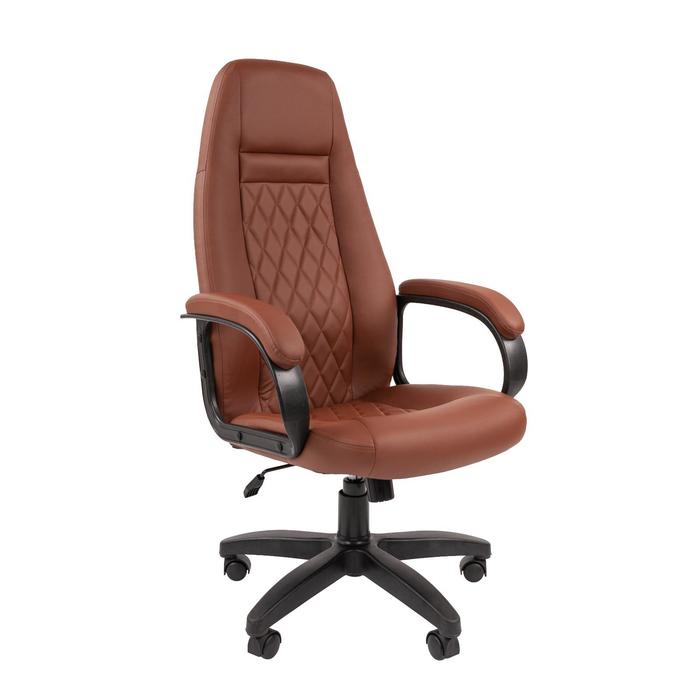 Кресло руководителя Chairman 950 LT экокожа коричневый офисное кресло chairman 795 lt экокожа чёрный
