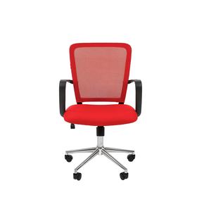 

Офисное кресло "Chairman" 698 TW-69 красный хром