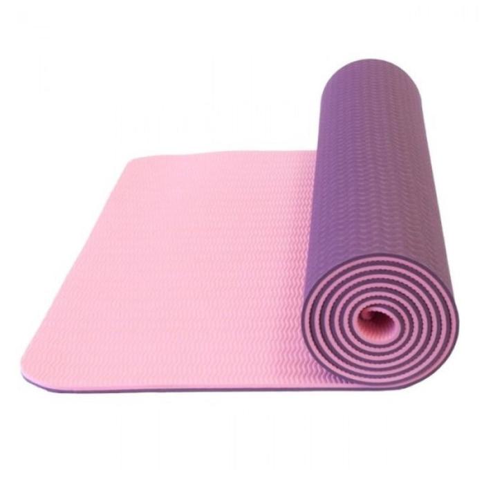 фото Коврик для йоги tpe yoga mat-deep, размер 173х61х0,6 см, цвет фиолетовый liveup