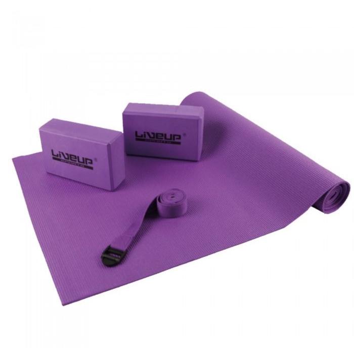 фото Набор для йоги, цвет фиолетовый, (ls3240) liveup