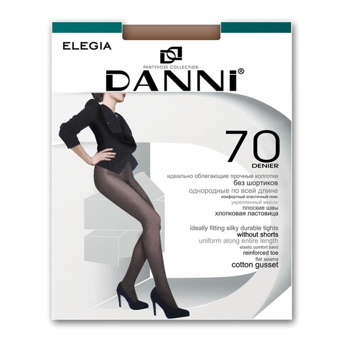 

Колготки женские капроновые, Danni Elegia 70 ден цвет чёрный, размер 2