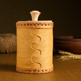 

Туес "Домовенок. Соль", 10х10х15 см, береста