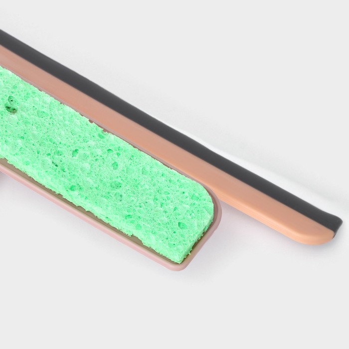 Окномойка Доляна «Элит», целлюлозная губка, поворотный силиконовый водосгон, 28×34×6 см