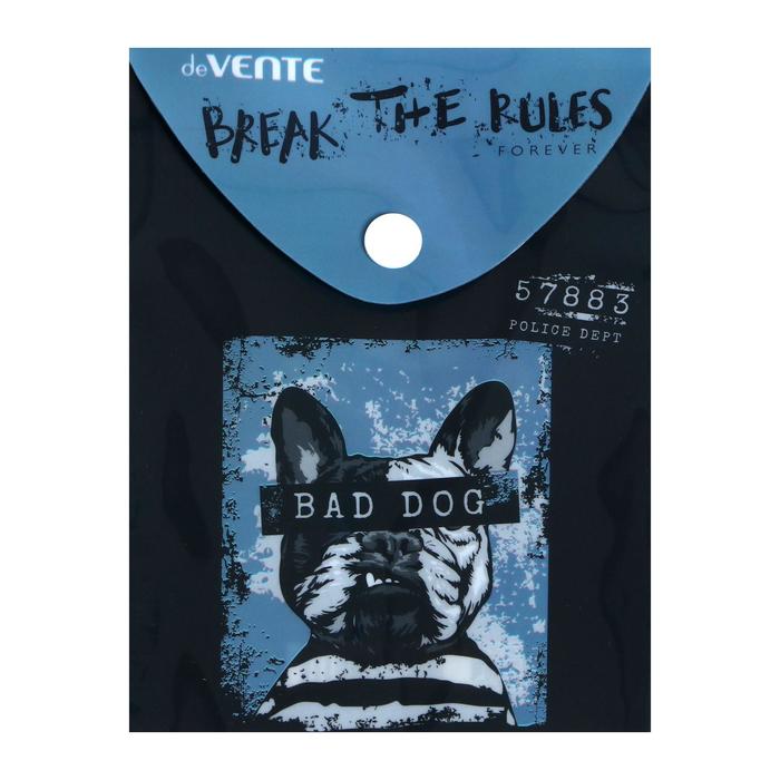 

Папка-конверт на кнопке А6 (114 х 158 мм) 150 мкм, вертикальная, deVENTE Bad Dog