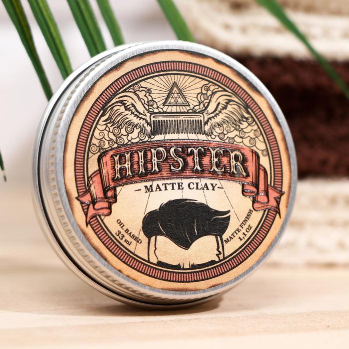 

Помада-глина для укладки волос Hipster Matte Clay, матовая, 33 мл