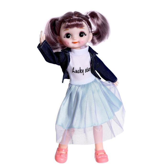 Кукла шарнирная «Ксюша» в платье, МИКС