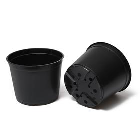 

Горшок для рассады, 3 л, d = 19 см, h = 14 см, чёрный, Greengo