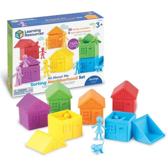 Развивающая игрушка «Моя семья, с домиками для сортировки», 52 элемента