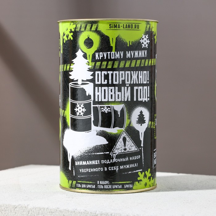 

Набор "Крутому мужику": гель для бритья, гель после бритья, бритва