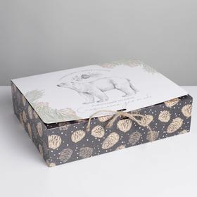 

Коробка складная двухсторонняя «Новогодняя ботаника», 31 × 24,5 × 9 см