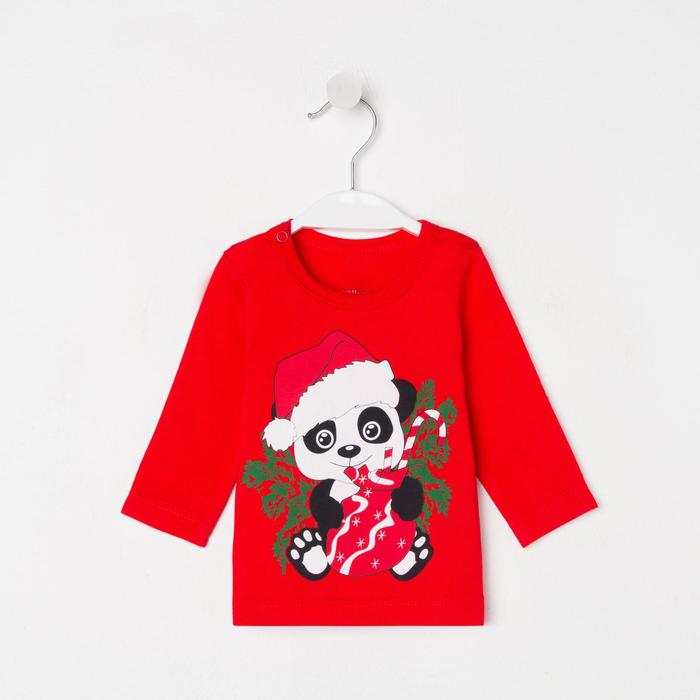 фото Лонгслив детский, цвет красный, рост 86 см амелли