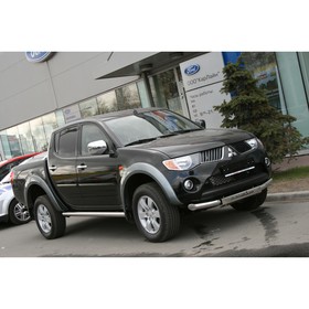 

Защита переднего бампера d 76 (c накладкой) "Mitsubishi L200", 2006-2016, MITL.48.0441