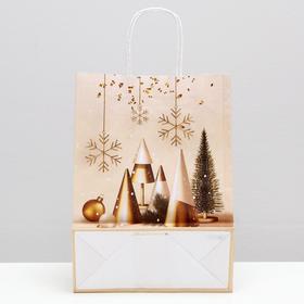 

Пакет крафт "Merry Christmas", 18 х 8 х 25 см