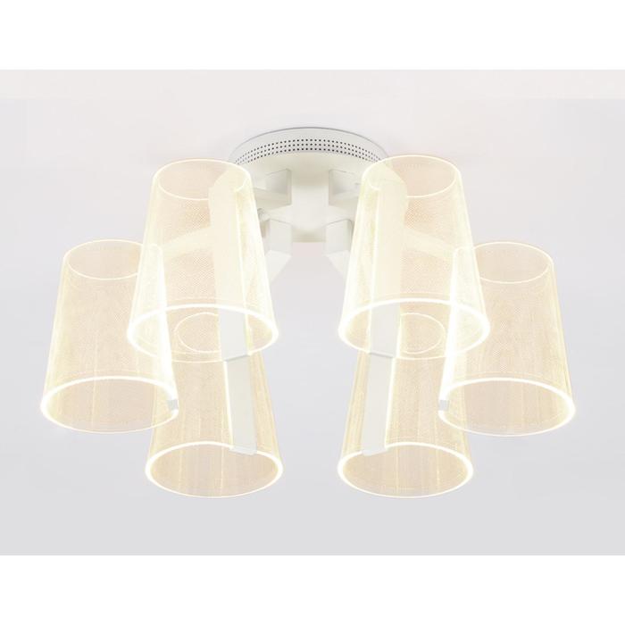 

Люстра Ambrella light Original, 6x16Вт LED, 7200лм, 3000-6400K, цвет белый с ПДУ