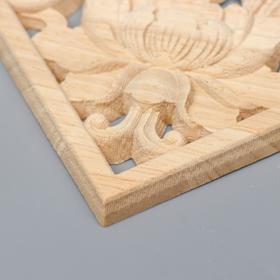 

Заготовка для росписи дерево "Декоративный элемент - Уголок с лотосом" JH26 15х15 см