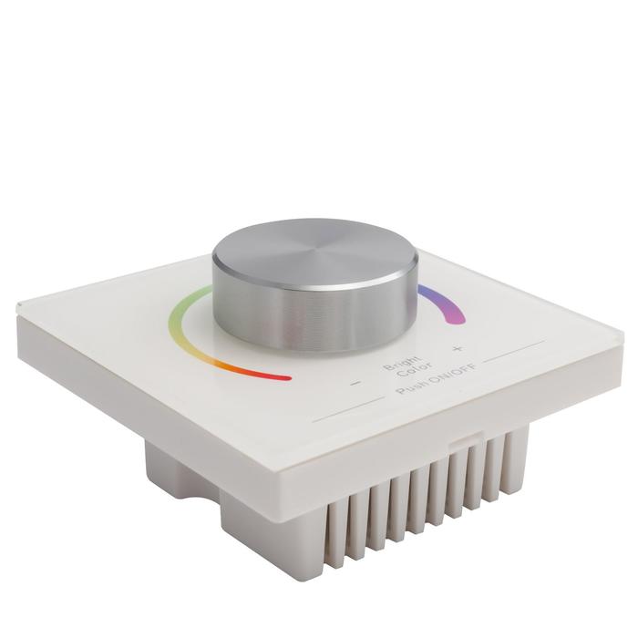 Контроллер Apeyron Electric для RGB ленты, 12 – 24 В, 12 А, встраиваемый, белый