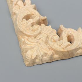 

Заготовка для росписи дерево "Декоративный элемент - Уголок Вензель" JH11 10х10 см