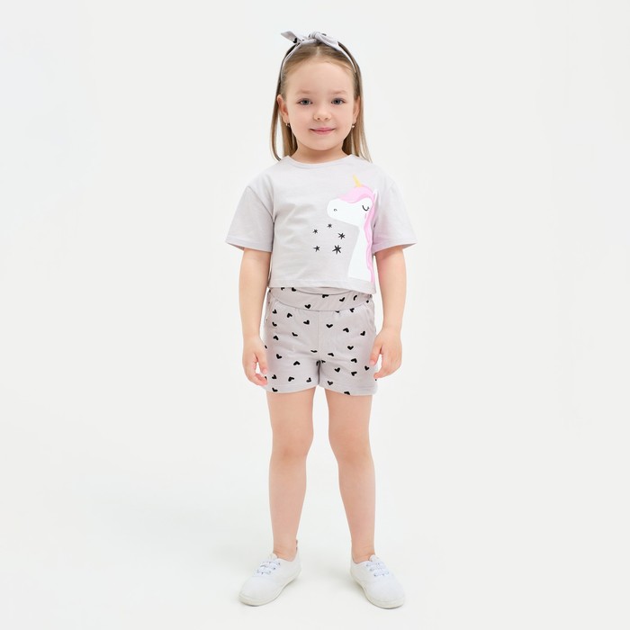 

Шорты для девочки с рюшей KAFTAN "Unicorn", размер 34 (122-128)