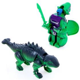 

Робот-трансформер «Дино», набор 2 шт., цвет коричневый, зеленый
