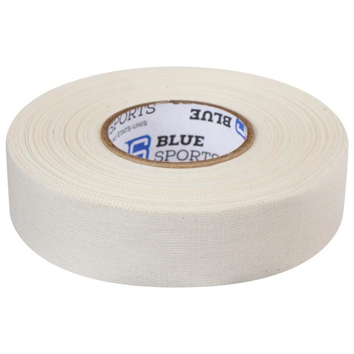 Лента хоккейная Blue Sport Tape Coton Black, длина 25 м, ширина 24 мм, белая