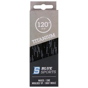 

Шнурки для коньков Blue Sport Titanium Waxed, с пропиткой, полиэстер, длина 300 см