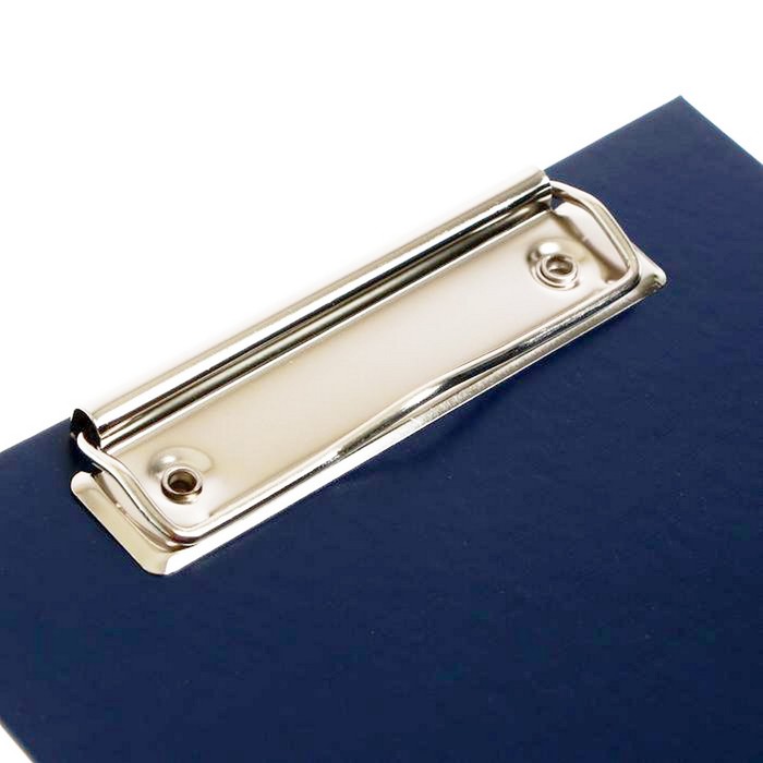 Планшет с зажимом А5, 2 мм, Calligrata, прочный, картон/бумвинил, синий (клипборд)
