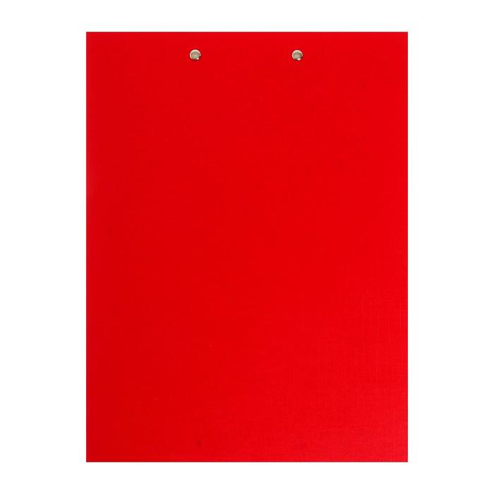 Папка-планшет с зажимом А4, 2 мм, Calligrata прочная, картон/бумвинил, красная (клипборд с крышкой)